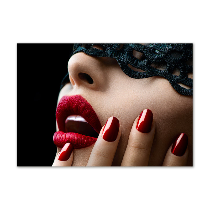 Lace Mask - Wrapped Canvas Print