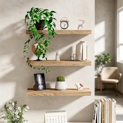 Solid Wood Floating Shelf