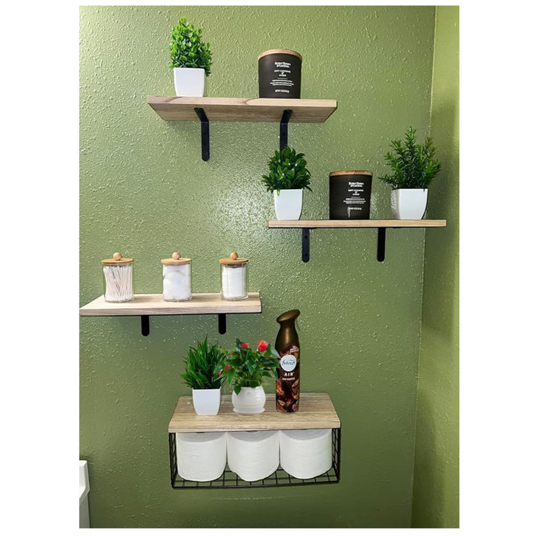 Rangement pour salle de bain Briaroaks, Brun rustique