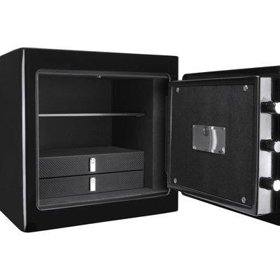 1.01 Cubic Ft Black Safe - Your Assets From Fire And Unauthorized Access Valuables Holder Secure Storage