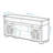 65.3" TV Stand With LED Light Strips And Iron Mesh Barn Door Y Decorative Strip Country Grey Farmhouse Style-652014482