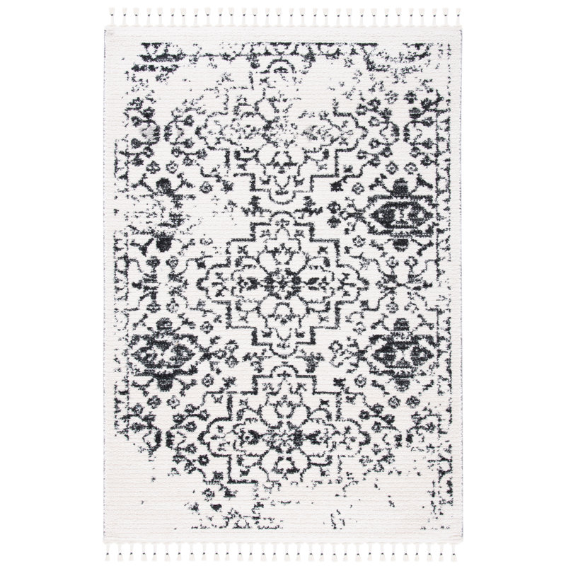 Tapis marocain à poils longs performance performance, Rectangle 5 pi 5 po x 7 pi 7 po