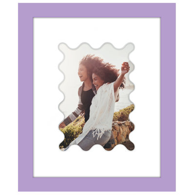 Picture Frame With Wavy Mat - Ideal For Any Room, Living Rooms, Dorm Room