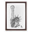 Statue of Liberty in New York City Abstract Art - Picture Frame Graphic Art Print-55730090-55730092