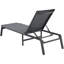 Méridienne pour chaise longue d'extérieur réglable à 5 positions 2 pièces