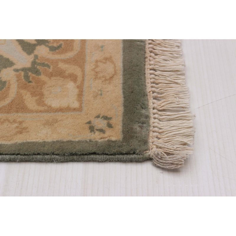 Tapis unique rectangulaire en laine de 1990 Aaleya 6 pi 1 po x 8 pi 8 po Aaleya