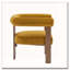 Fauteuil d'appoint rembourré en velours-1994665494