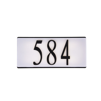 5.25'' H Plastic House Number