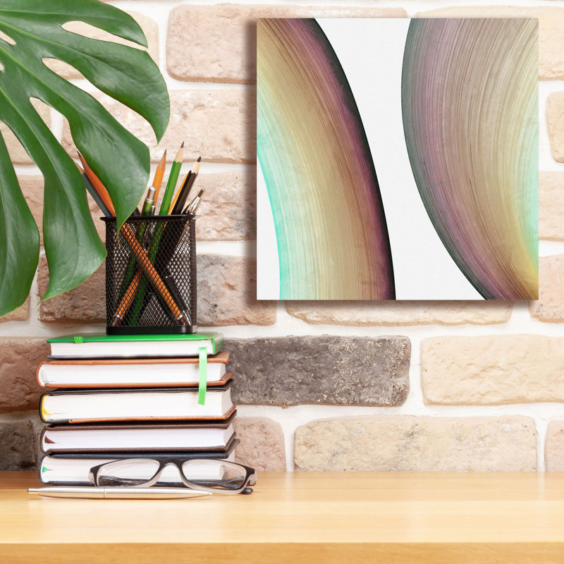  «Inner Pathway 2» par Alonzo Saunders, art mural sur toile 12 po x 12 po