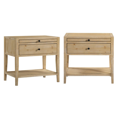 Vullnet 1-Drawer Nightstand (Set of 2) 