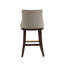 Tabouret de comptoir en chenille Lucia avec pieds en bois de hêtre-917623096-917623100