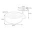 Table basse haut de gamme en noyer minimaliste