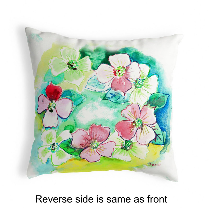 Coussin lombaire intérieur/extérieur fleur 