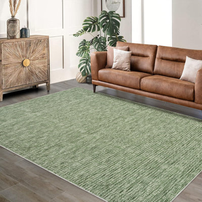 Tapis lavables pour salon Tapis moderne antidérapant à poils légers, tapis lavable à la machine pour chambre à coucher, salon, salle à manger, bureau à domicile