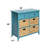 Rectangular Teal Cabinet - Six Drawers For Versatile Storage Console Functional And Stylish Your Home-120258839
