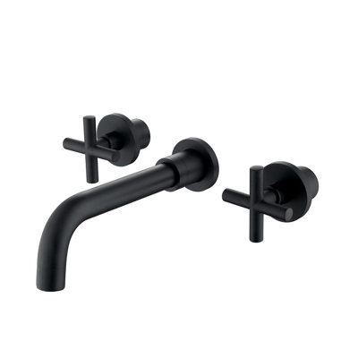 Wall Mounted Optional 2-handle Bathroom Faucet