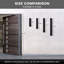 Luminaire mural d'extérieur à DEL rectangulaire noir mat 18,5 po Jayeda-567478283