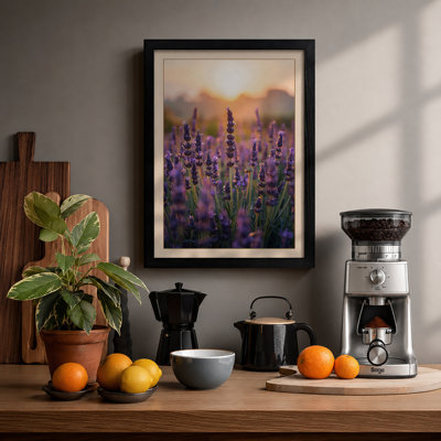 Lavender at Dawn Botanical - Framed Print