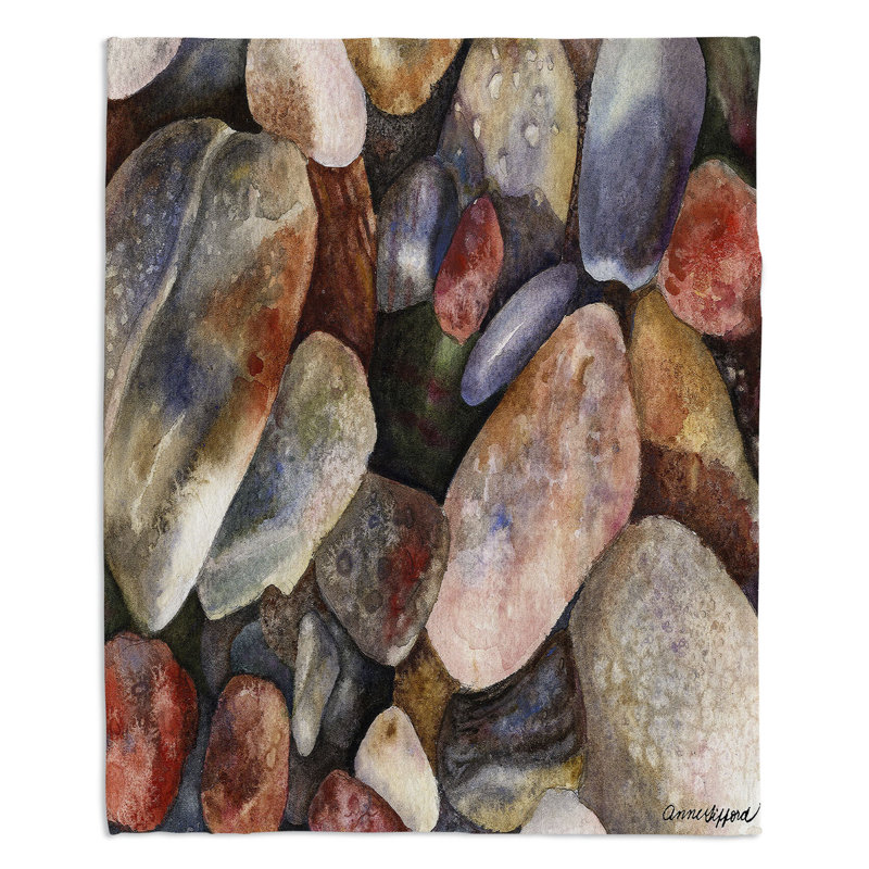 Hand Woven Throw Blanket, 51" x 60"