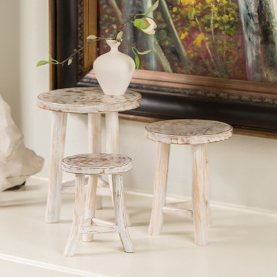 Mini Branch Stools/Flower Stand set of 3  7/9/11"H