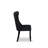 7 Piece Dinette Set Includes a Rectangle Dining Table and 6 Polyester Fabric Upholstered Parson Chairs, Black-130188972-130188975-130188976