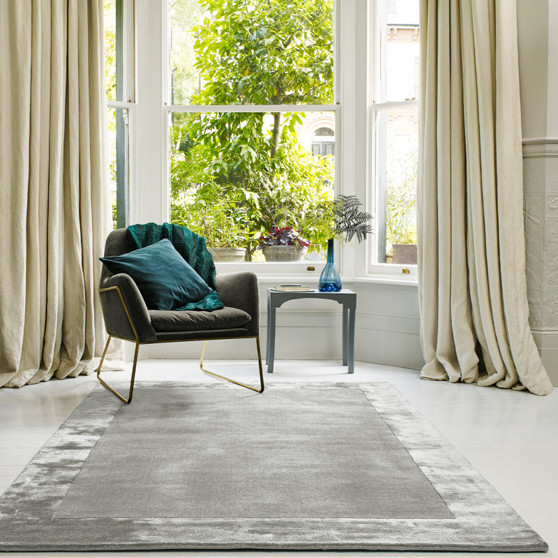 Gabriela Solid Colour Hand Woven Area Rug, Rectangle 160 x 230cm