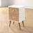 Liberty 18" W Mid-Century Modern 2-Drawer Nightstand in Natural and White-454434557