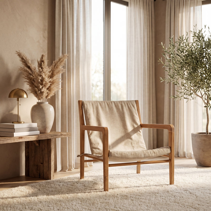 26" W Polyester Armchair