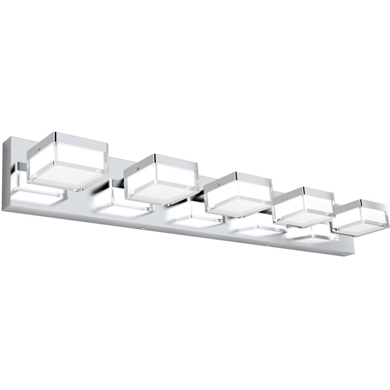 Éclairage pour meuble-lavabo , 5, Chrome
