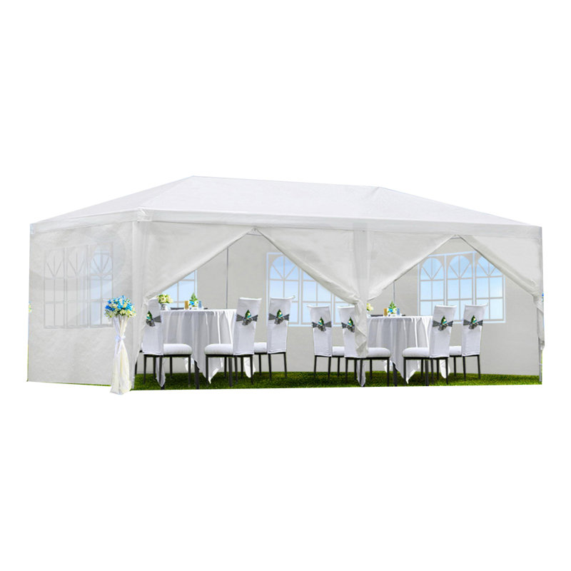 10X20' Outdoor Garden Gazebo Wedding Party Tent Canopy Marquee With 6 Removable  Sidewalls