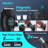  Hair Clipper for Men, All In One Grooming Kit IPX7 Waterproof, Electric Beard Trimmer, USB Rechargeable Body Mustache Nose Ear Facial Cutting Groomer for Wet/Dry, LED Display, Black-273002021
