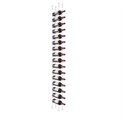 Crebessa 20 Bottle Wine Bottle Rack Silver