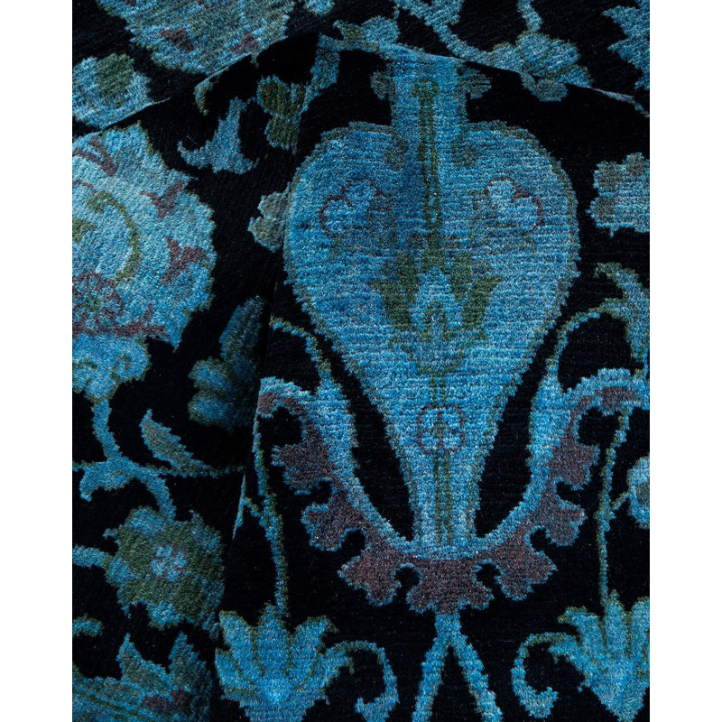 Tapis bleu noué à la main Weirsky - One-of-a-Kind Weirsky