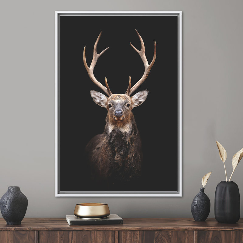 Print on Canvas, 20 cm H x 30 cm W, White Floater Framed