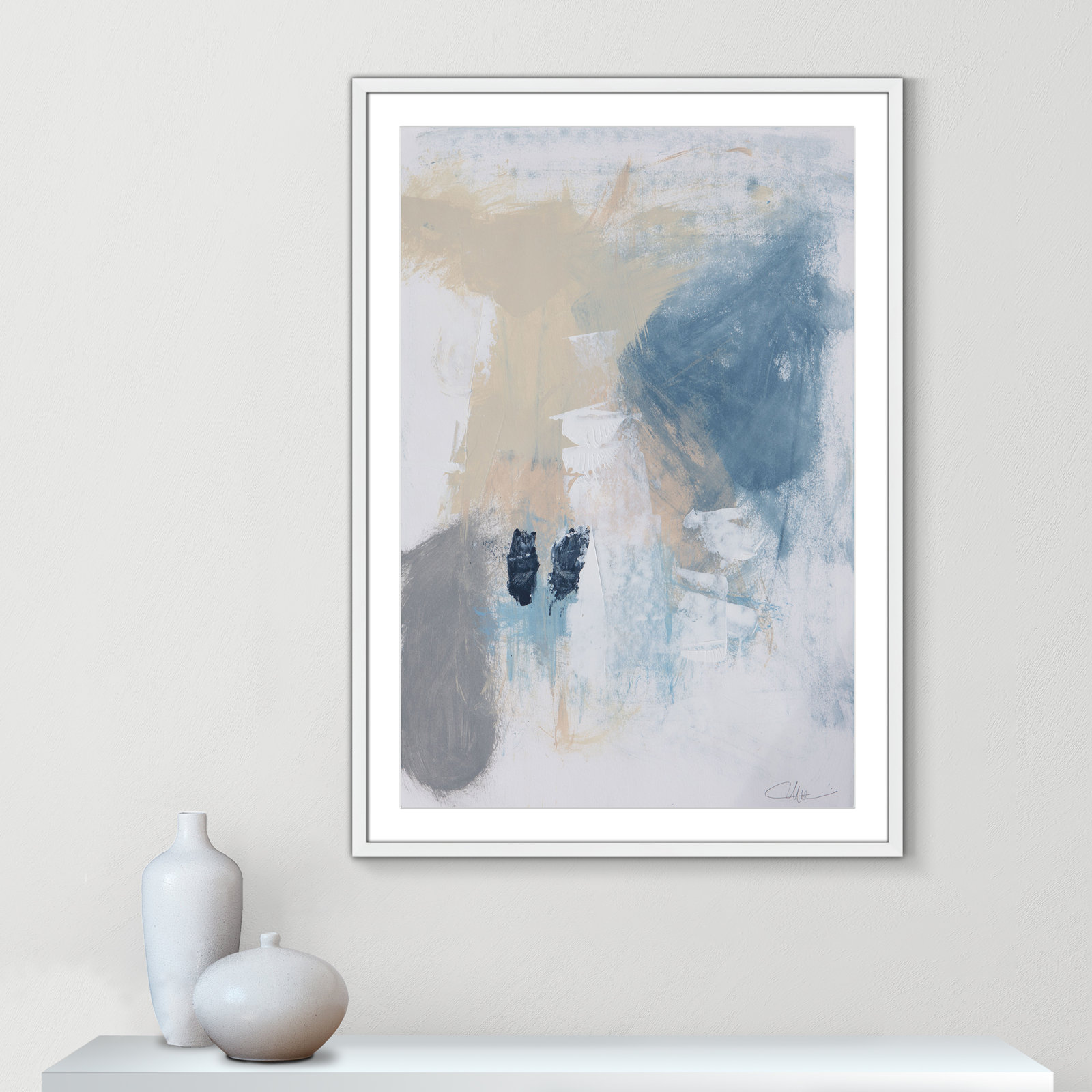 Coastal Carnival II Print by Casa Fine Arts, White, 41.5" H x 29.5" W x 1.25" D, White Single Picture Framed Paper