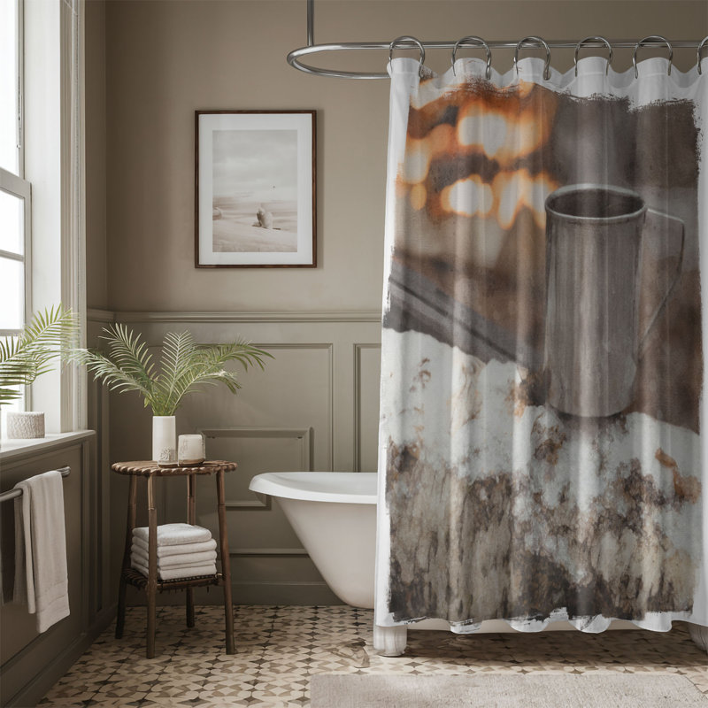 Tavey Shower Curtain, 74"H x 71"W