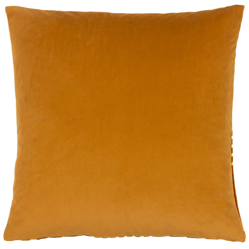 Evoke Geometric Square Throw Cushion, Gold, Pillow Cover Only - No Insert