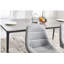 Chaise de salle à manger, chaise en tissu épais, ensemble de pieds en métal 2 pièces, gris-894191197