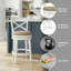 Ewan Swivel Upholstered Counter Stool with Solid Wood Frame-128394492-128394482
