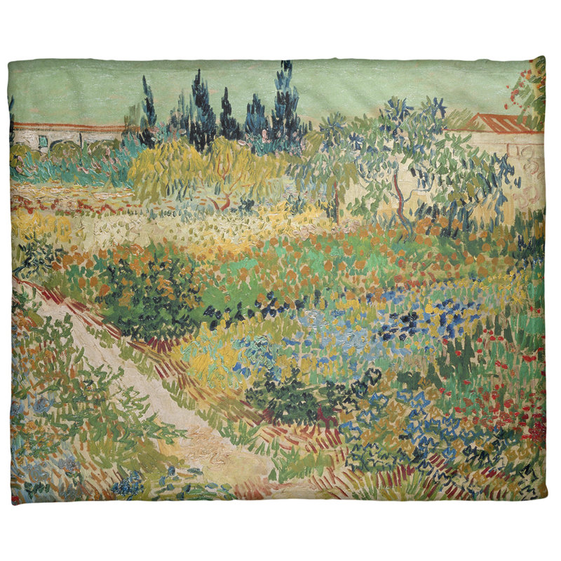  Jeté en laine Bluhender, Rouge / bleu / brun