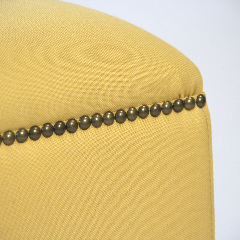 Willem Upholstered Vanity Stool, Yellow