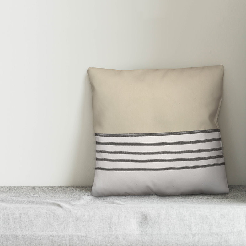  Stripes Throw Pillow, 16" H x 16" W
