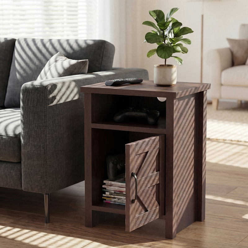 Haslingden Nightstand, Dark Brown, Individual