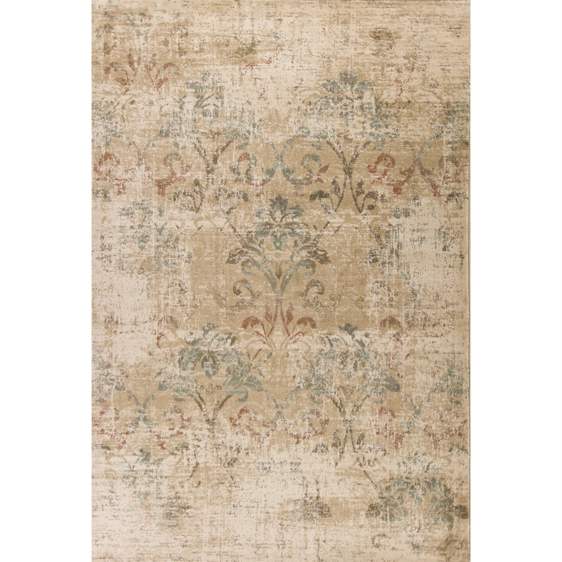 Tapis champagne Crownover, Rectangle 5 pi 3 po x 7 pi 8 po
