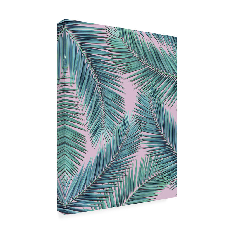 Toile d'extérieur «Palm-Tree» Mark Ashkenazi, H 19 po x l 14 po x P 1,5 po