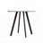 33.5'' Modern Minimalist Round Dining Table with Gray Cement Texture