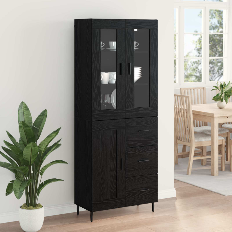 69.5cm Sideboard, Black Oak