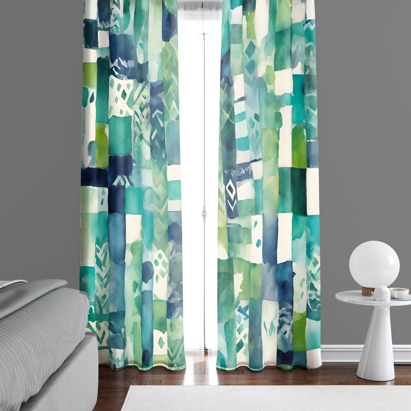 Semi Sheer Curtain Pair, 40" W x 82" L
