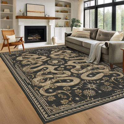 Tapis lavable antidérapant pour tapis de salle à manger, salle de bain