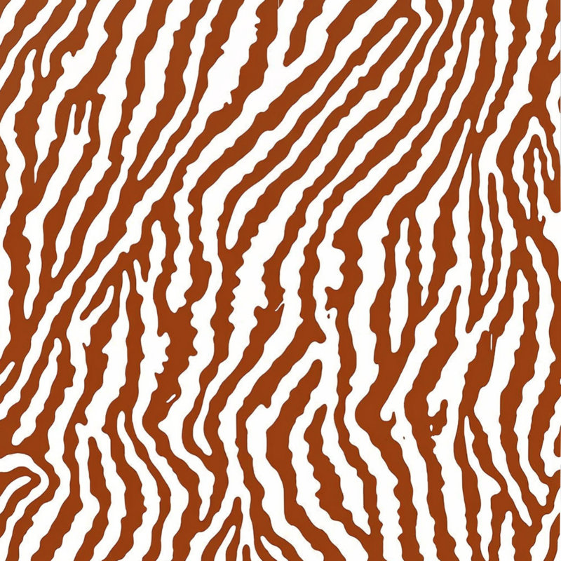 Édredon Tiger, Très grand lit, Brun moyen / blanc